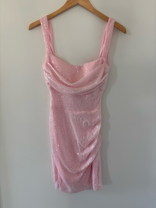 Windsor Dresses & Skirts - Windsor Pink Sequin Square Neck Dress Size S